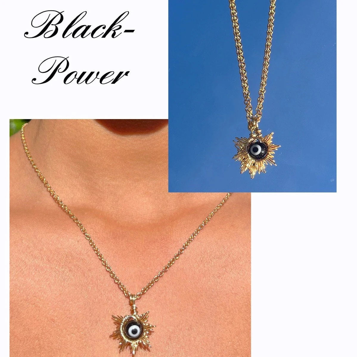 Evil Eye Sun Necklace