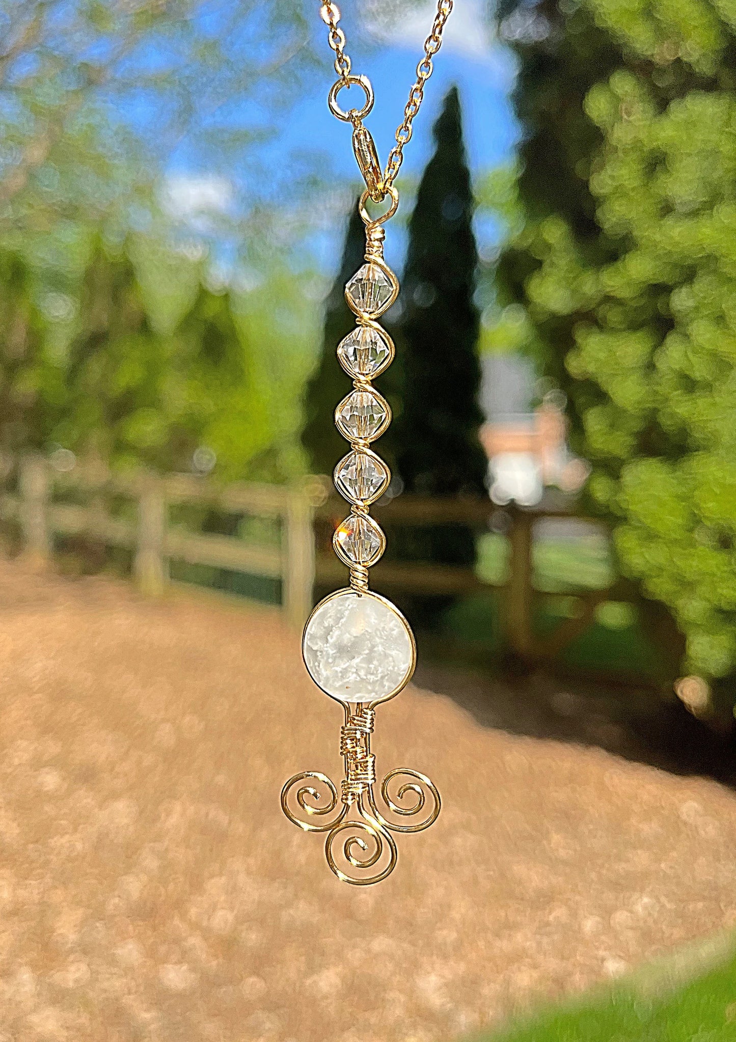 Moon Hanging Car Charm