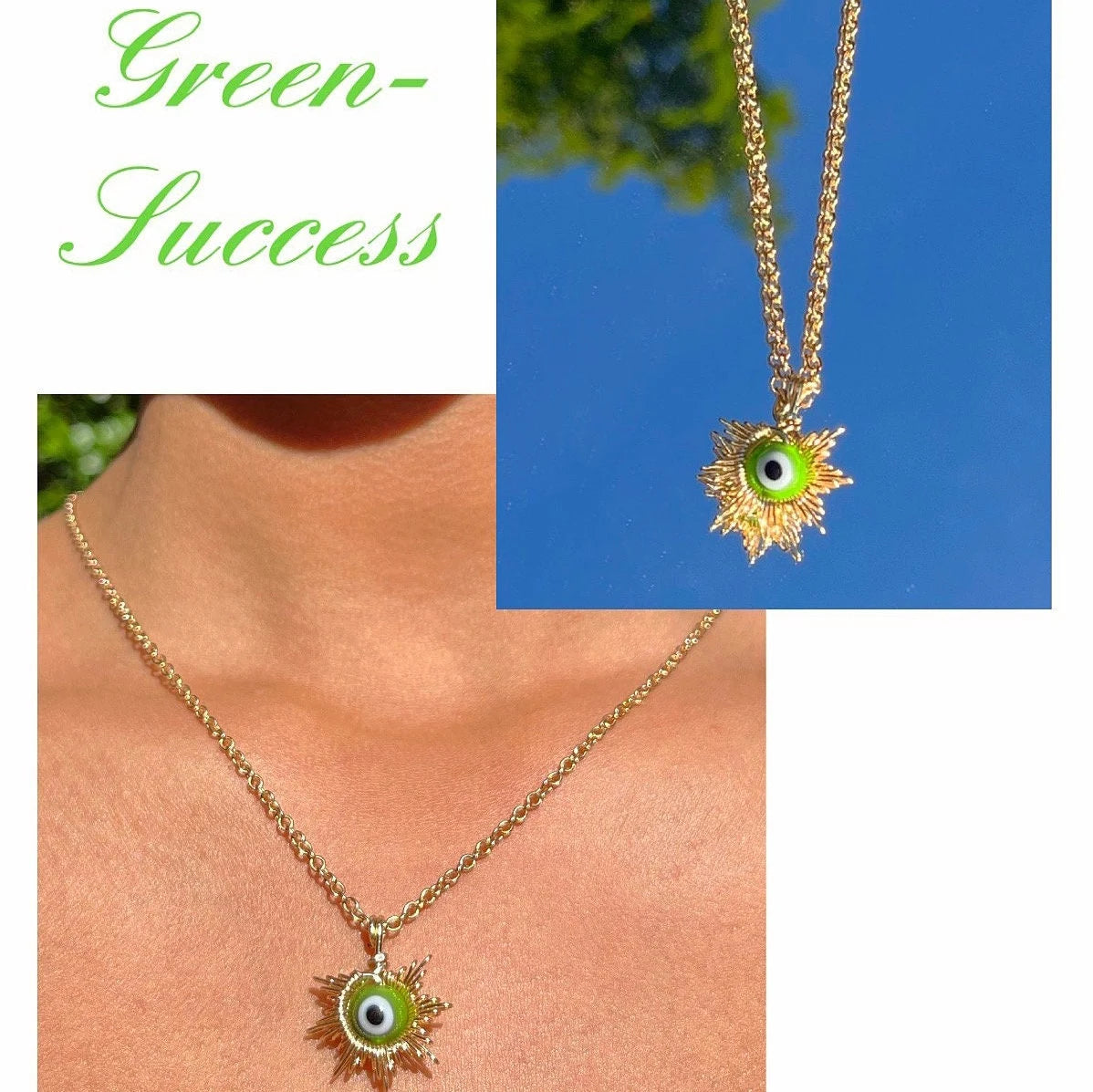 Evil Eye Sun Necklace