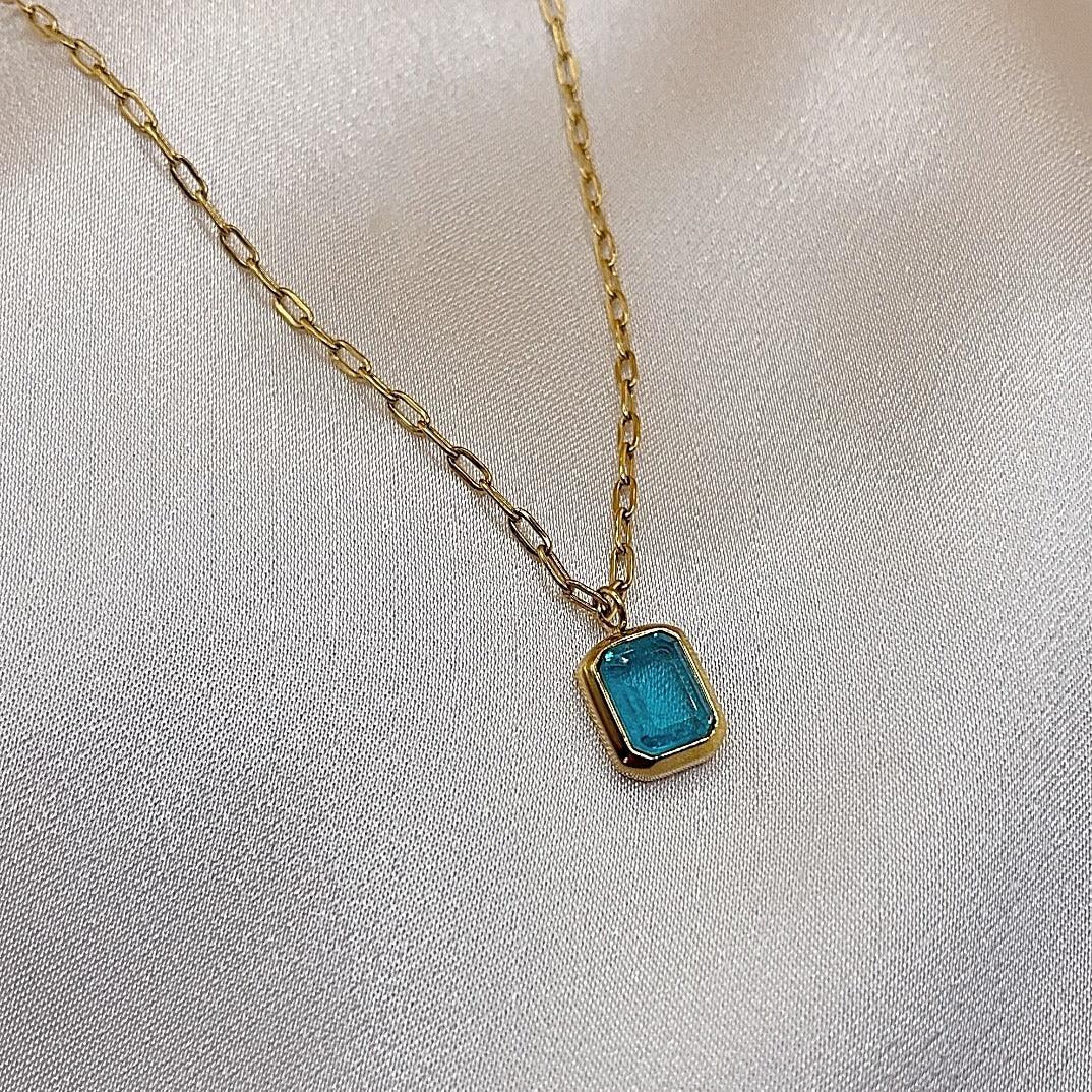 Icy Blue Fantasy Necklace