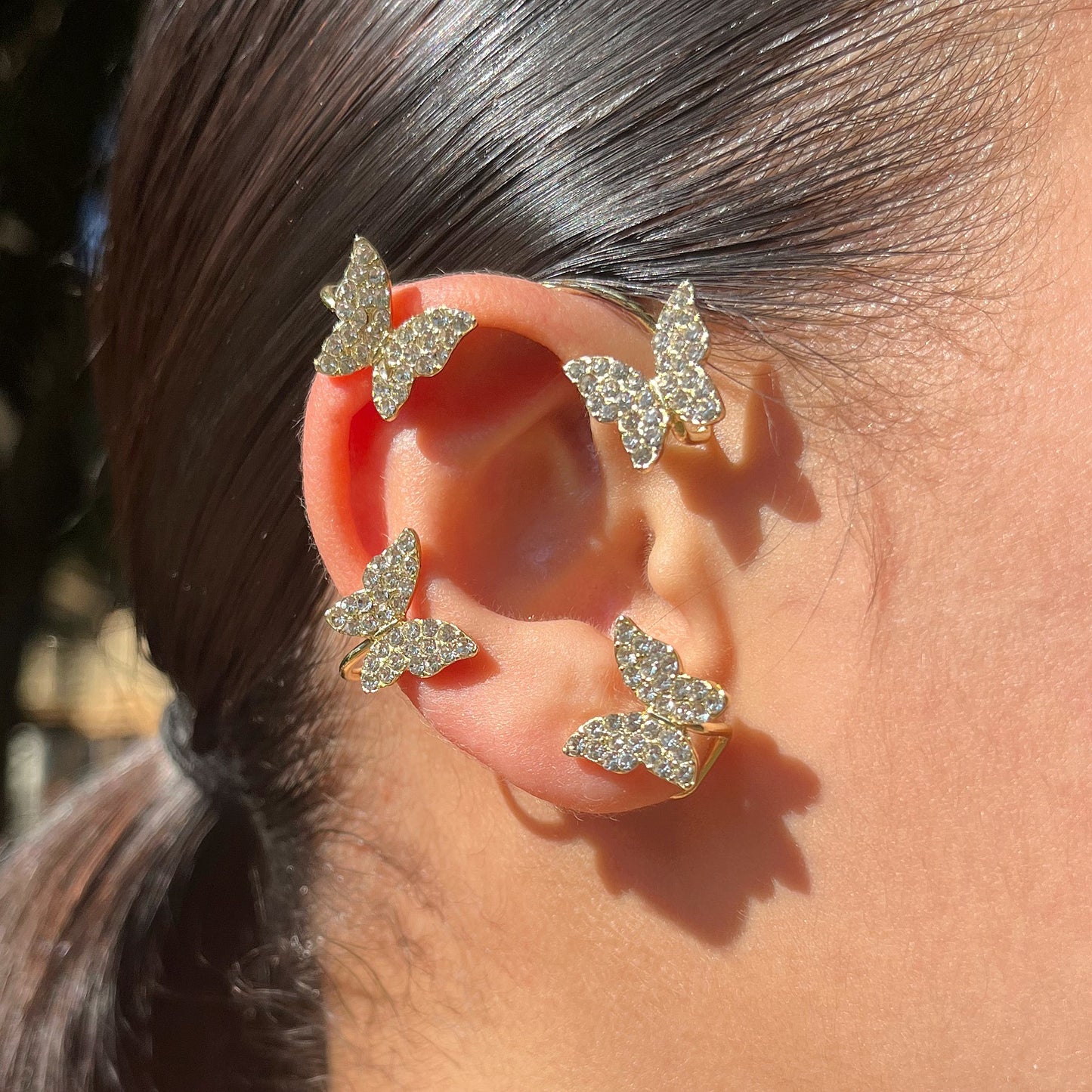 Butterfly Zircon Ear Cuff