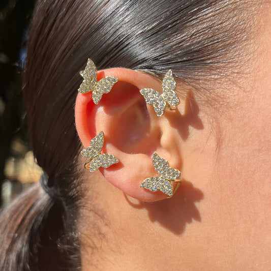 Butterfly Zircon Ear Cuff