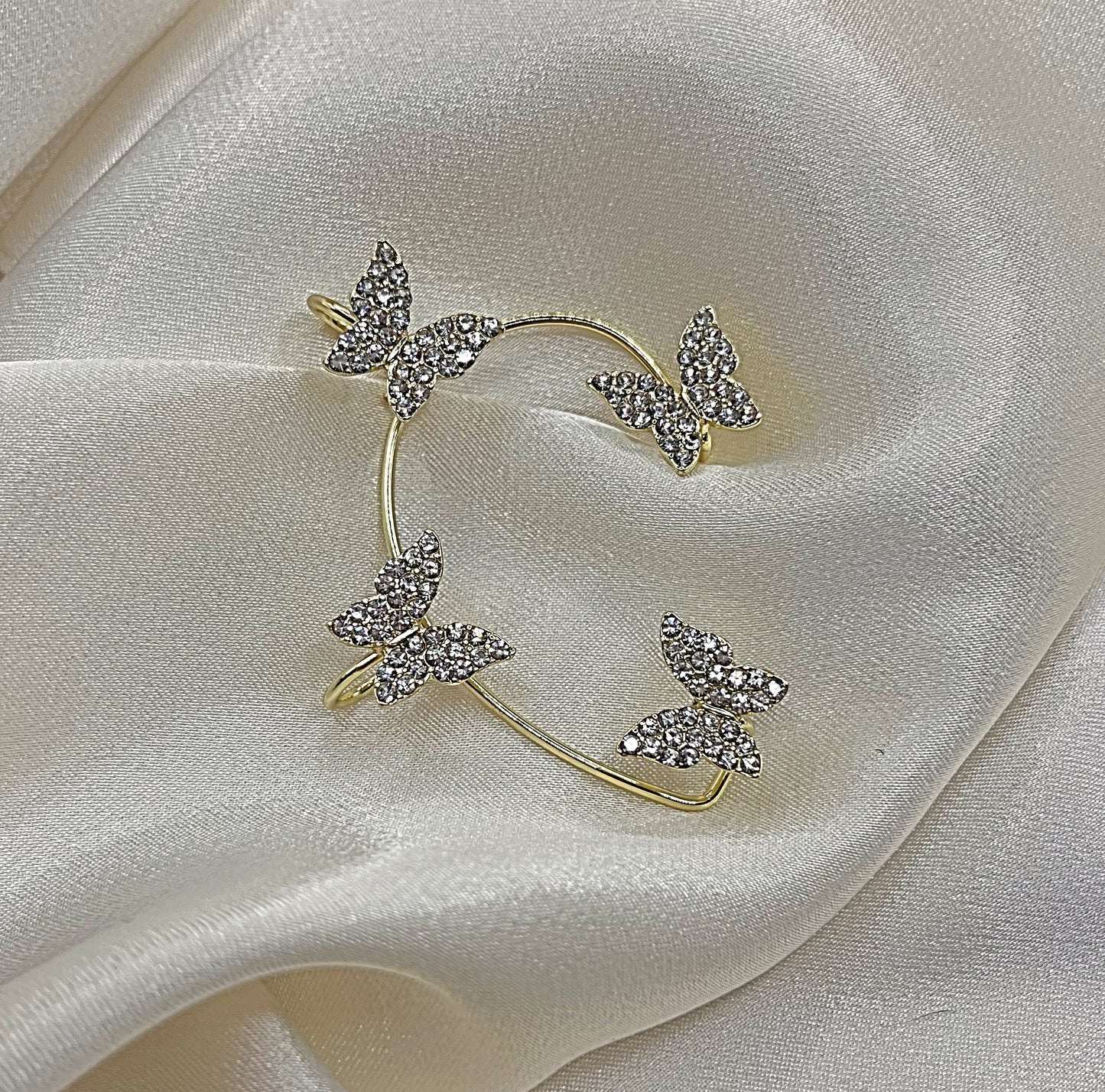 Butterfly Zircon Ear Cuff