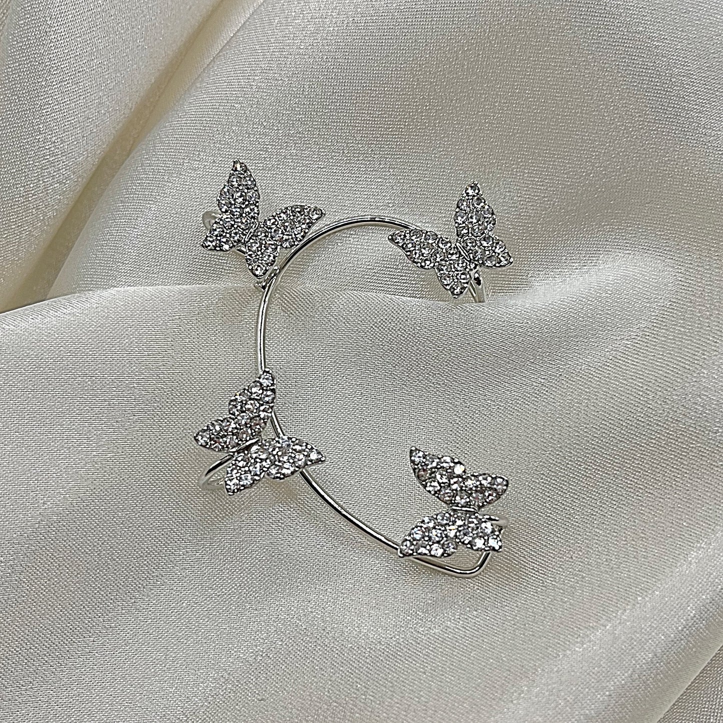 Butterfly Zircon Ear Cuff