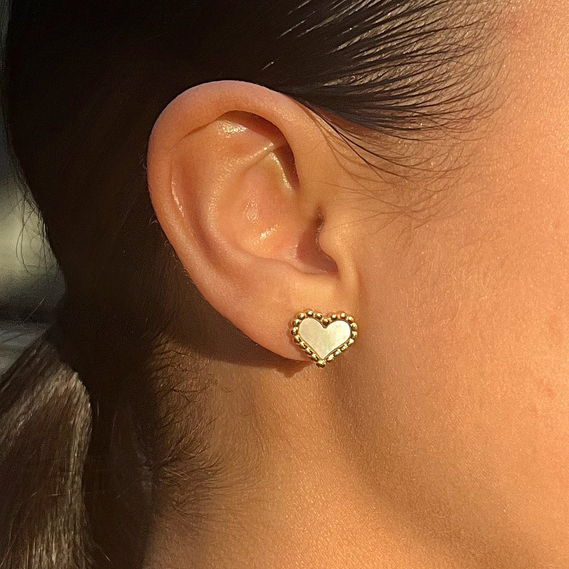 Shell Heart Earrings