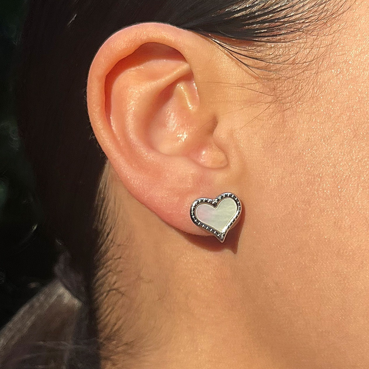 Shell Heart Earrings