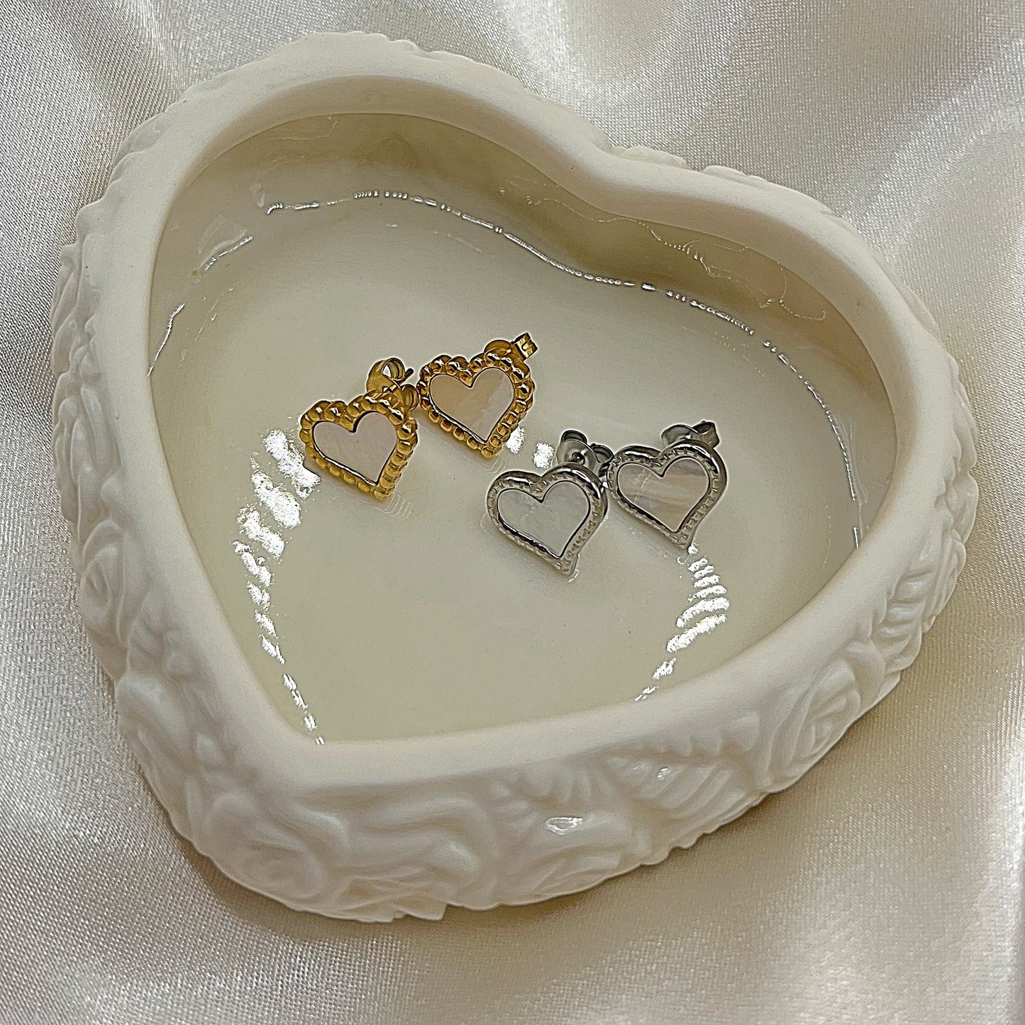 Shell Heart Earrings