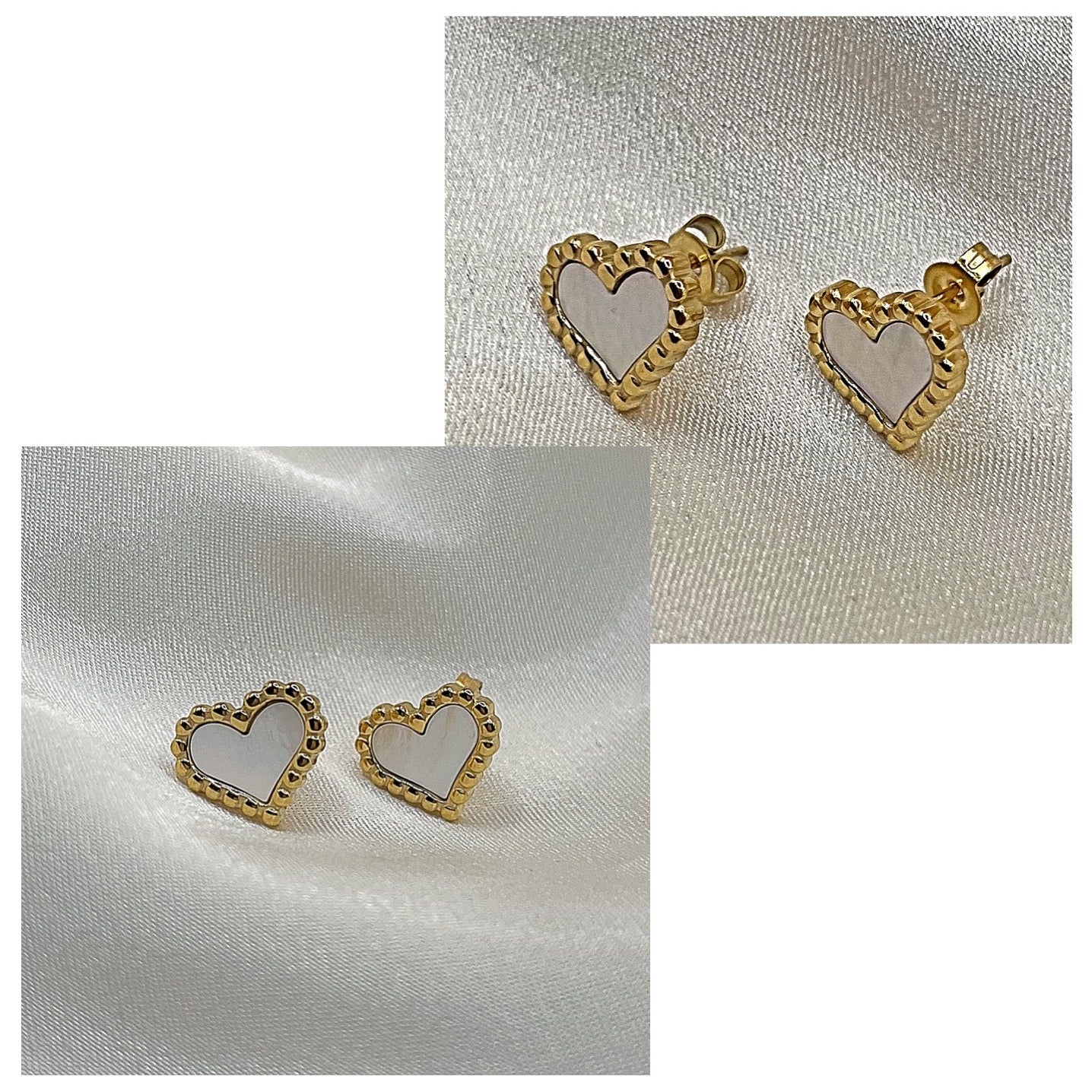 Shell Heart Earrings