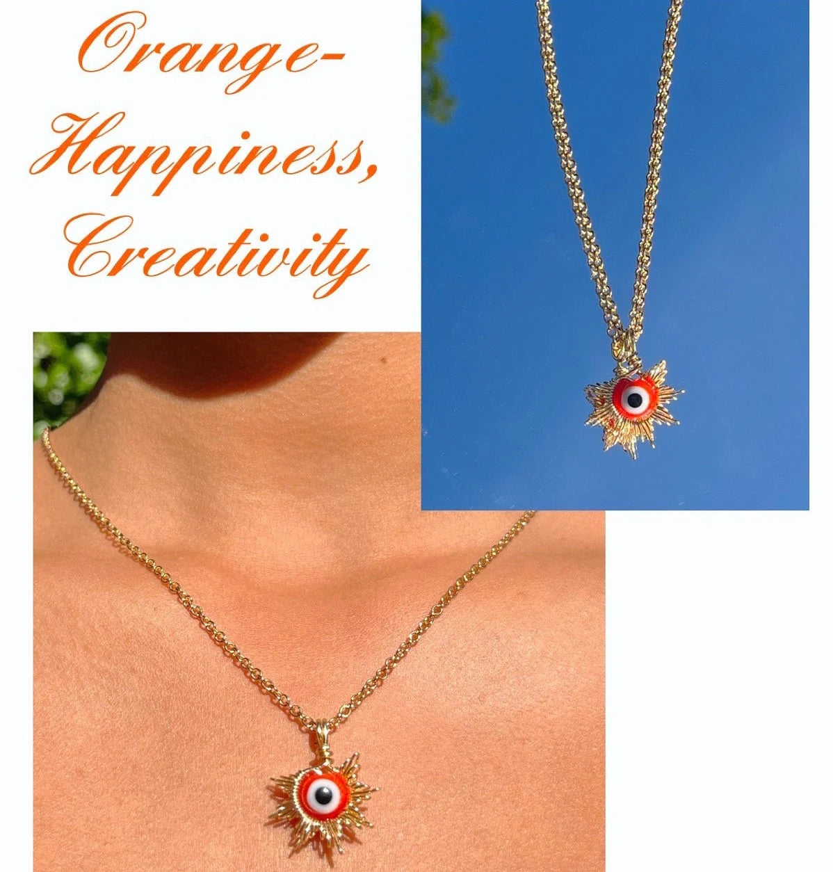 Evil Eye Sun Necklace