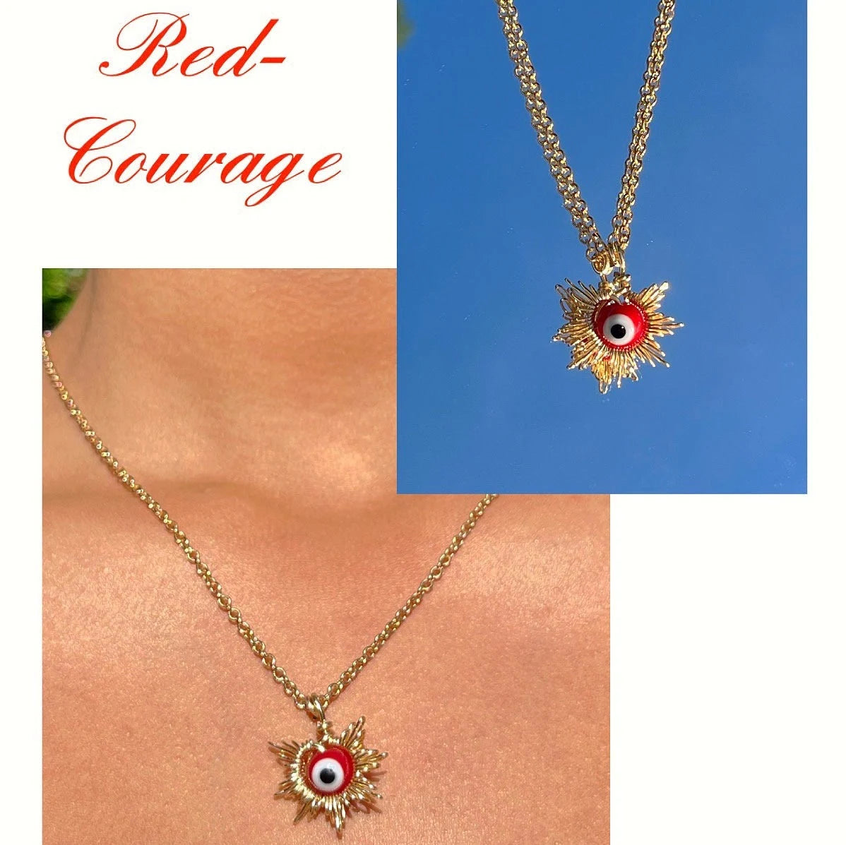 Evil Eye Sun Necklace