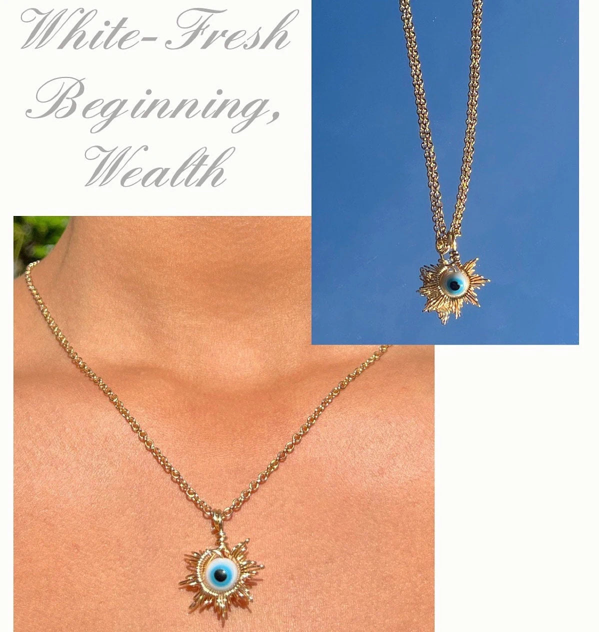 Evil Eye Sun Necklace
