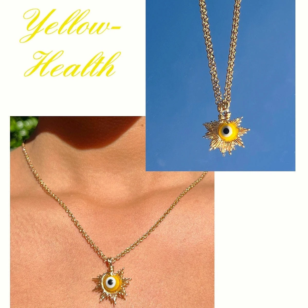 Evil Eye Sun Necklace